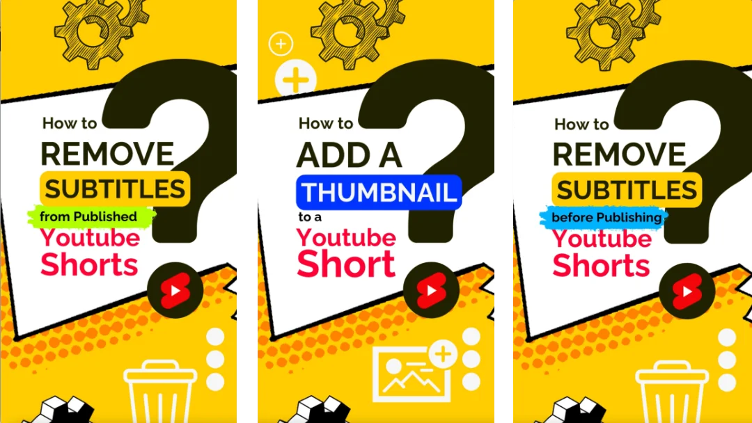 How to Add Thumbnail to YouTube Shorts and Remove Subtitles How to Add Thumbnail to YouTube Shorts and Remove Subtitles