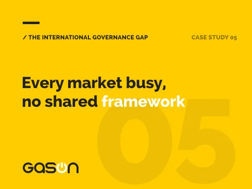 International governance gap illustration