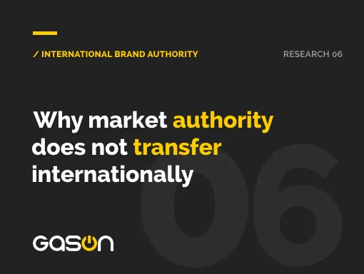 Why market authority does not transfer internationally